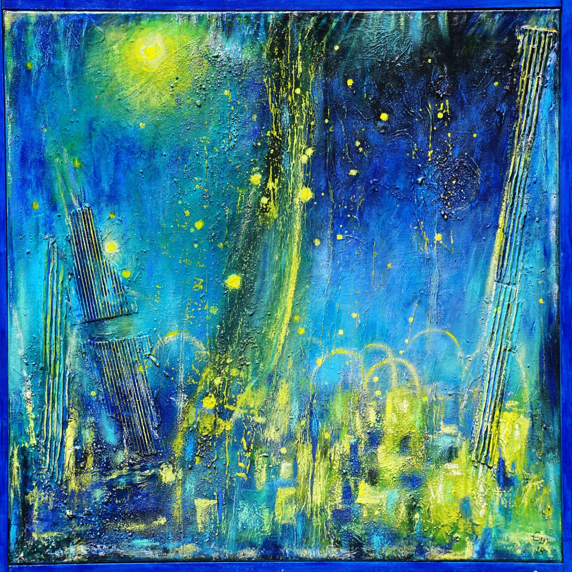 Trafalgar Square by night – 70 x 70 cm