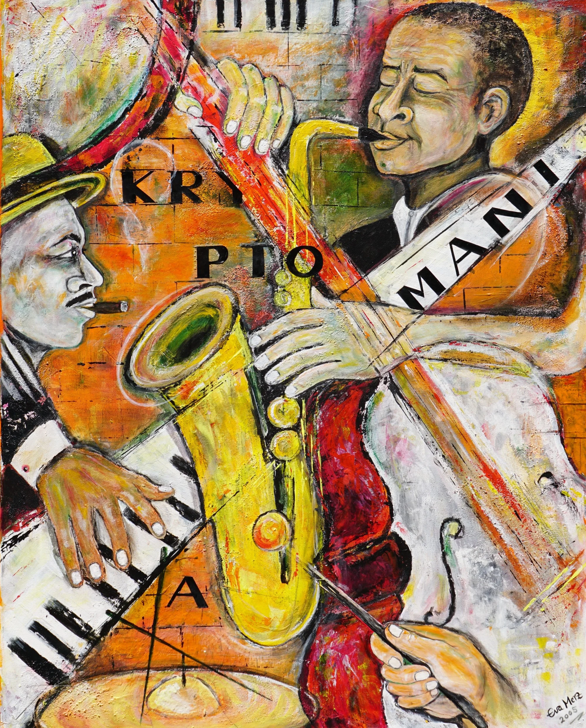 Kryptomania – 100 x 80 cm