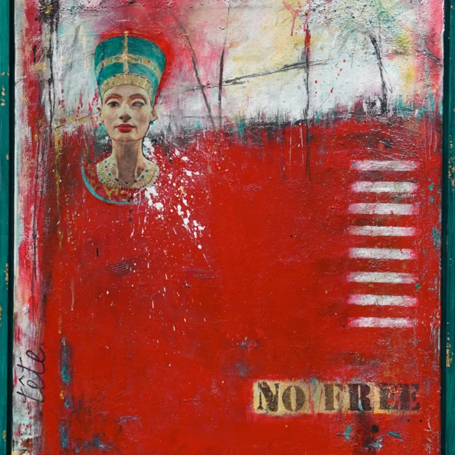 NO FREE tête – 100 x 80 cm