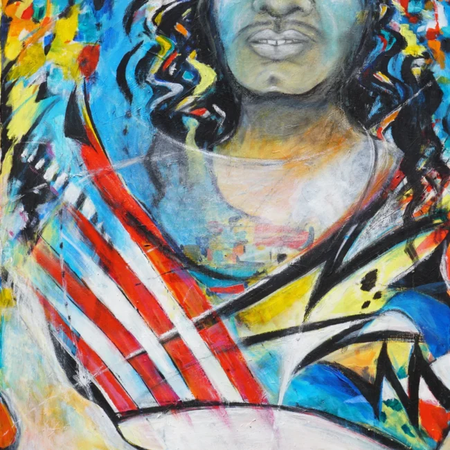 Rhythm and Blues – 100 x 80 cm