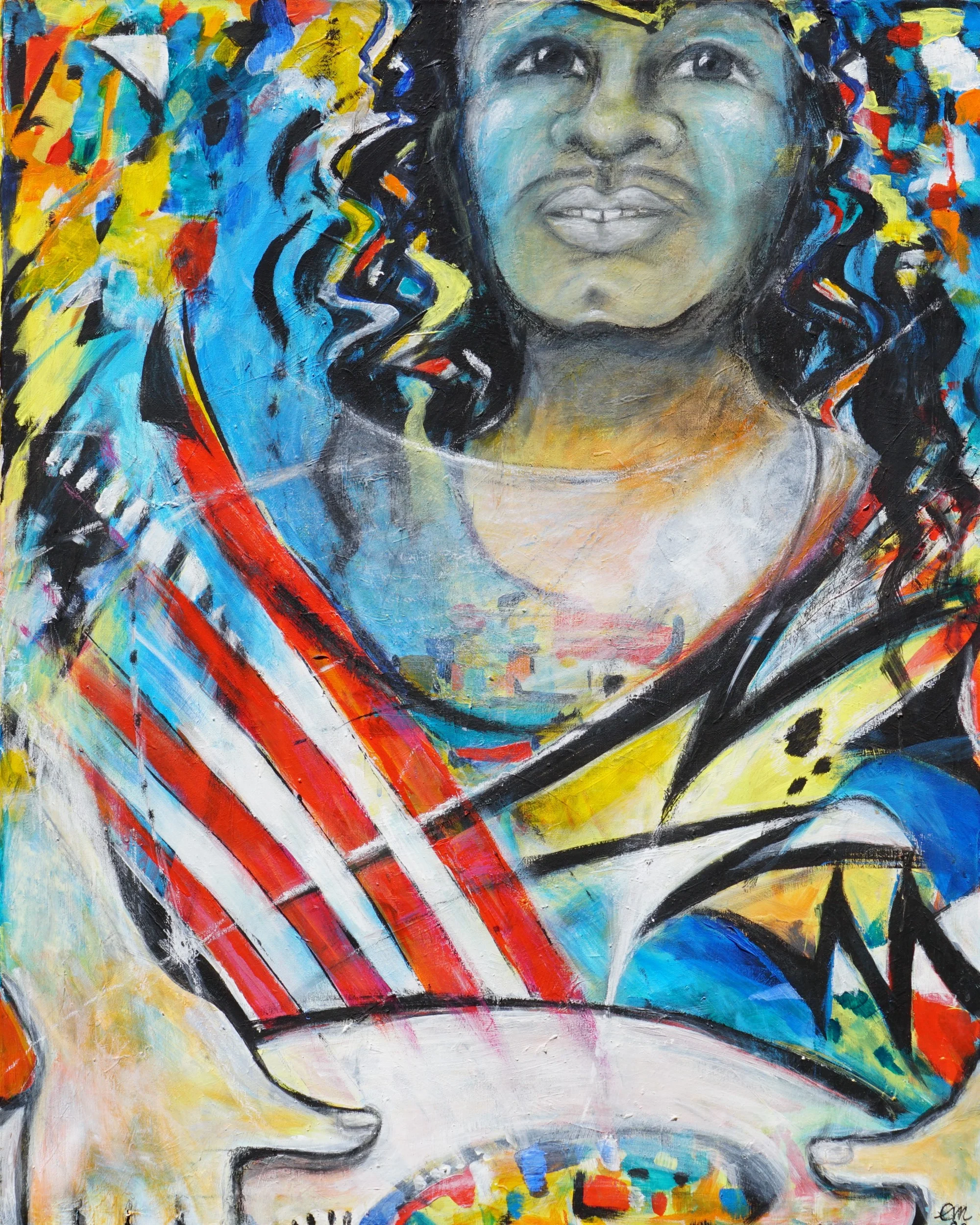 Rhythm and Blues – 100 x 80 cm